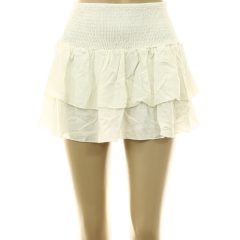 Shein fehér fodros miniszoknya