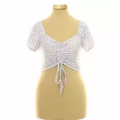 Primark virágmintás lila top