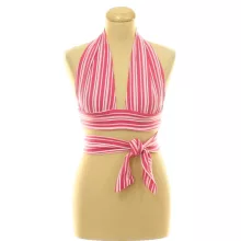Shein csíkos pink top