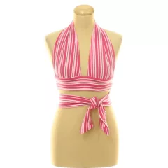 Shein csíkos pink top