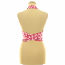Shein csíkos pink top