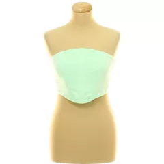 Boohoo mentazöld corset top