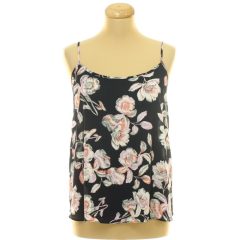 Papaya virágmintás kék felső