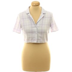 Divided kockás lila ing