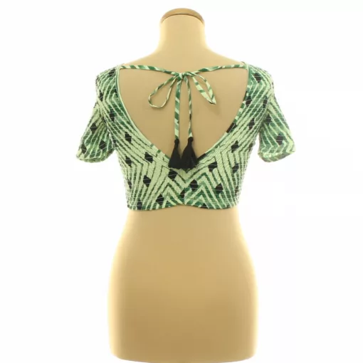 River Island mintás gumírozott top