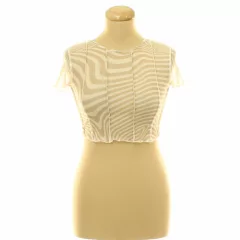 Divided mintás barna necc top