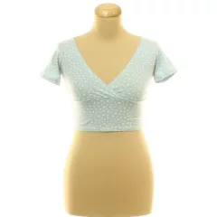 Brandy Melville virágmintás kék top