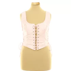 Shein rózsaszín corset top