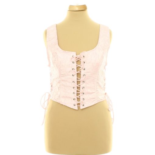 Shein rózsaszín corset top