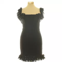 Boohoo fekete csipke ruha