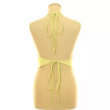 NastyGal sárga szatén top