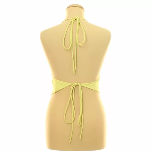 NastyGal sárga szatén top