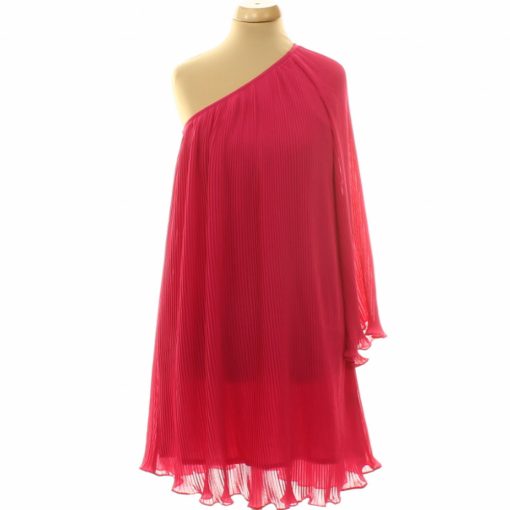 Pink pliszírozott ruha