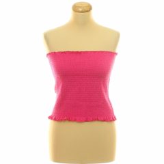 H&M gumírozott pink top