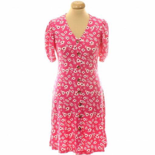 F&F virágmintás rózsaszín ruha