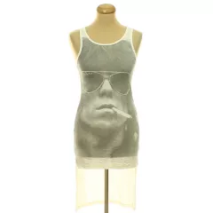 Primark Rolling Stones krémszínű  trikó
