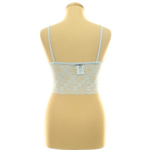 Shein csipkés kék top