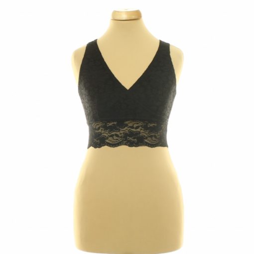 Boohoo fekete csipke top