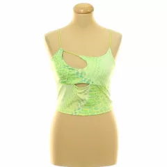 Bershka mintás zöld top