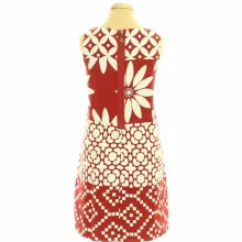 Desigual mintás bordó ruha