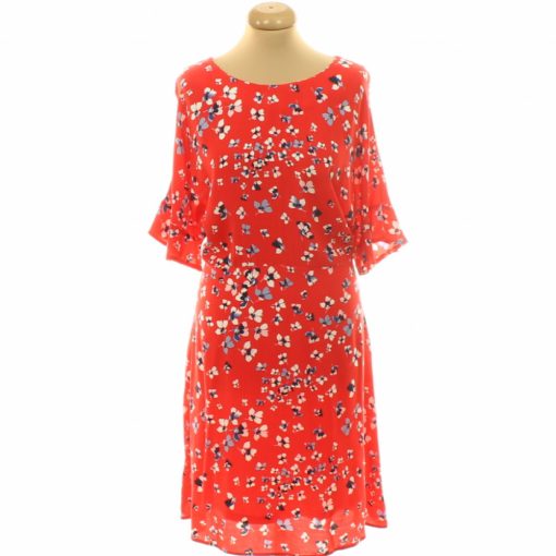 Bréal virágmintás piros ruha