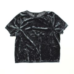 New Look szürke bársony felső