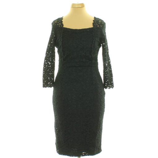 Orsay csillámos fekete csipke ruha