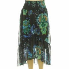 Desigual mintás fekete necc szoknya