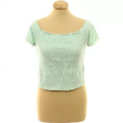 New Look gumírozott zöld top