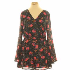 Glamorous mintás fekete overál