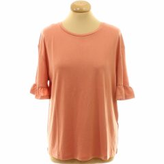 Orsay fodros ujjú barna póló