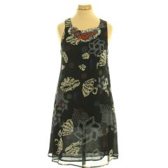 Desigual mintás fekete ruha