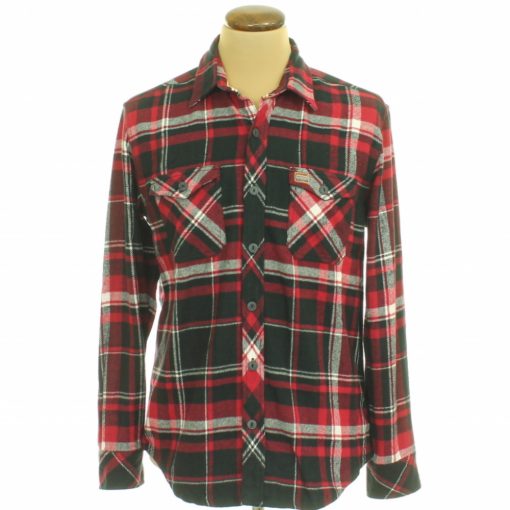 Superdry piros kockás flanel ing