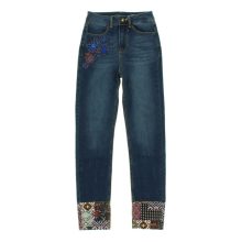 Desigual hímzett-mintás farmer