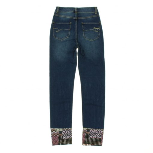 Desigual hímzett-mintás farmer