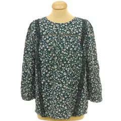 Marks&Spencer virágmintás kék blúz