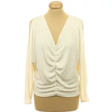 River Island ráncolt krémszínű felső
