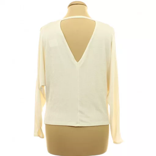 River Island ráncolt krémszínű felső