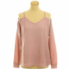 Shein rózsaszín kötött felső