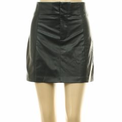 Zara fekete műbőr szoknya