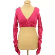 Ráncolt pink top