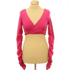 Ráncolt pink top