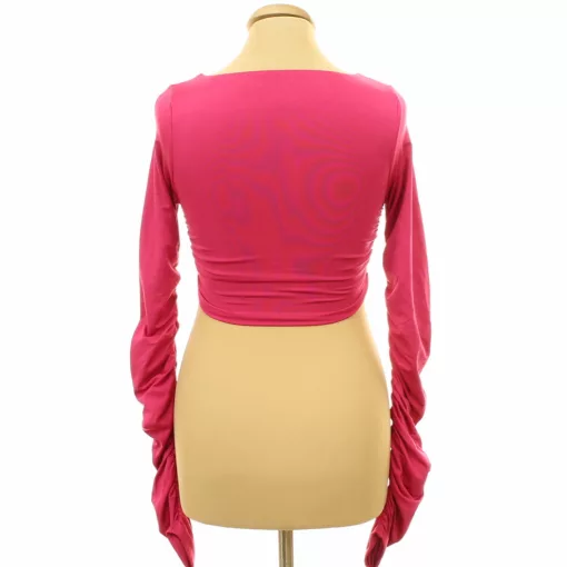 Ráncolt pink top