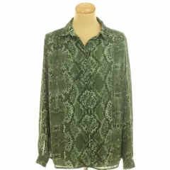 H&M mintás zöld ing