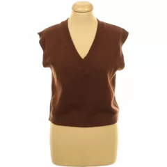 Shein barna kötött mellény