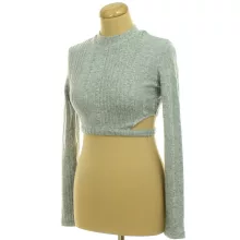 Shein szürke kötött felső