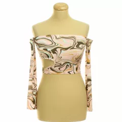 Boohoo mintás top