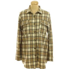 Shein kockás flanel ingkabát