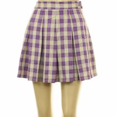 Fishbone kockás lila szoknya