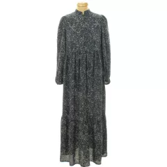 Shein mintás sötétkék ruha